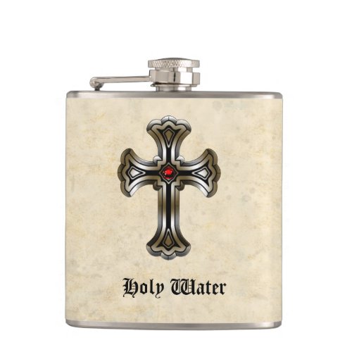 Holy Water Gothic Humor Flask