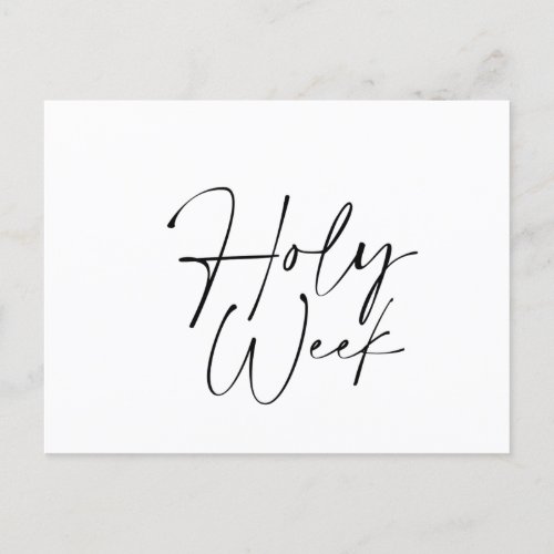 Holy Week Holiday Postcard