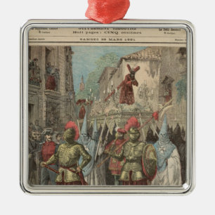 Holy Week in Seville Metal Ornament