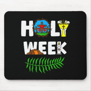 Holy Week Palm Sunday Maundy Thursday Good Friday  Mouse Pad