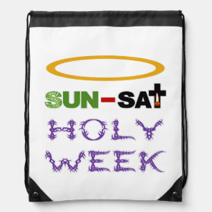 Holy Week (Palm Sunday to Holy Thursday) Drawstring Bag
