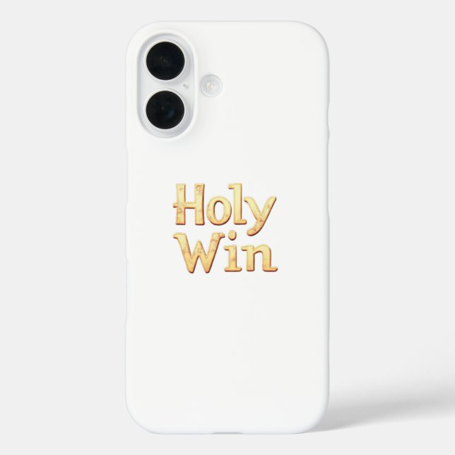 Holy Win iPhone 16 Case (Back)
