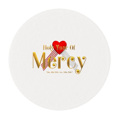 Holy Year of Mercy Edible Frosting Rounds
