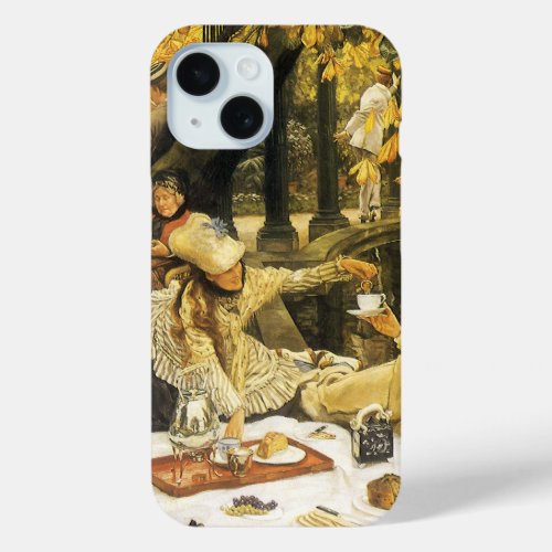 Holyday the Picnic by James Tissot Victorian Art iPhone 15 Case