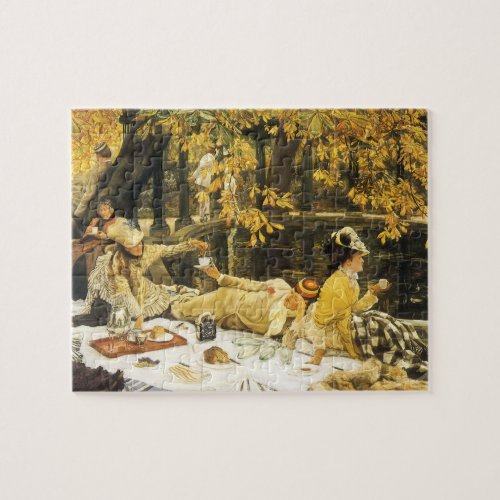 Holyday the Picnic by James Tissot Victorian Art Jigsaw Puzzle