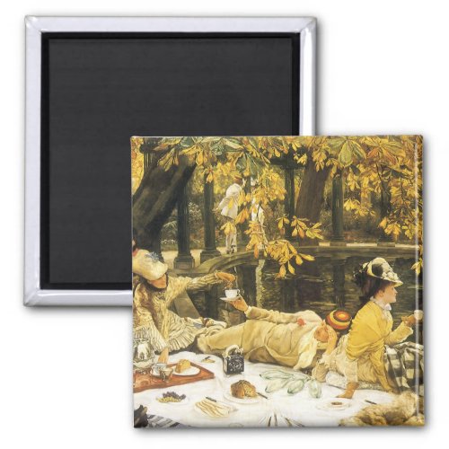 Holyday the Picnic by James Tissot Victorian Art Magnet