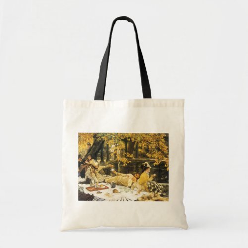 Holyday the Picnic by James Tissot Victorian Art Tote Bag
