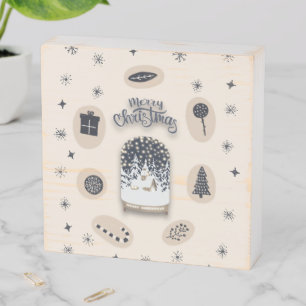holydays_2_a bright Christmas_2 Wooden Box Sign