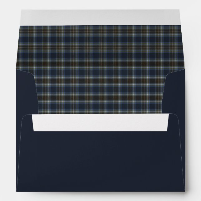 Holyrood Modern Original Scottish Tartan Envelope (Back (Bottom))