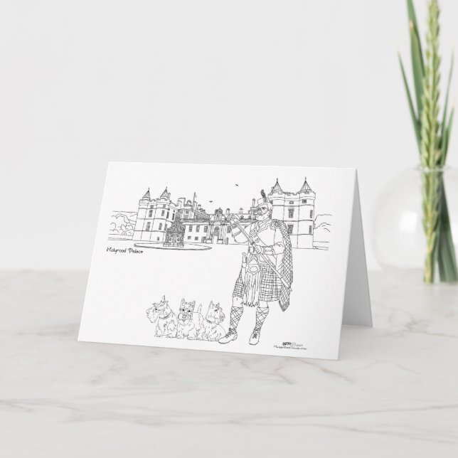 Holyrood Palace Scotland  Card (Front)