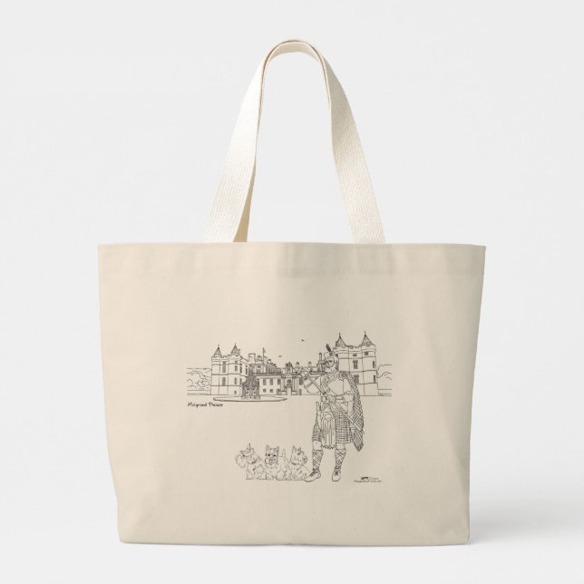 Holyrood Palace Scotland Tote Bag (Back)