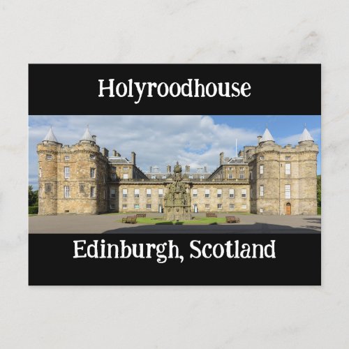 Holyroodhouse Edinburgh Scotland Postcard