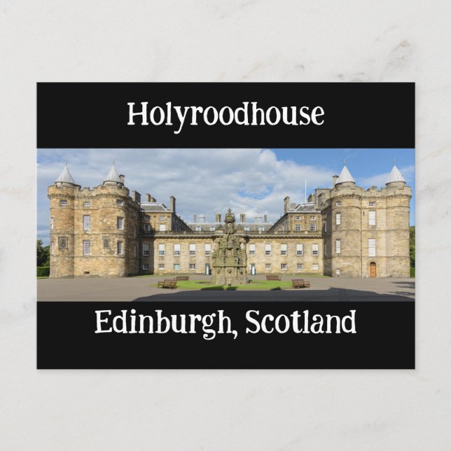 Holyroodhouse, Edinburgh, Scotland Postcard (Front)