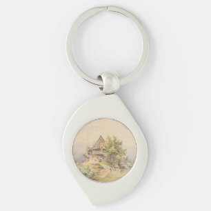 Holzhütte am See – Carl Lafite Keychain
