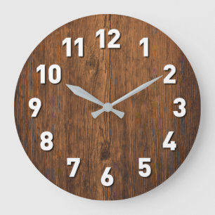holzuhr large clock
