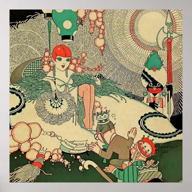 “Homage” 1927 Magazine Cover by J Carlos Poster (Front)