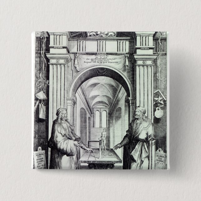 Homage to Durer, c.1628 Pinback Button (Front)