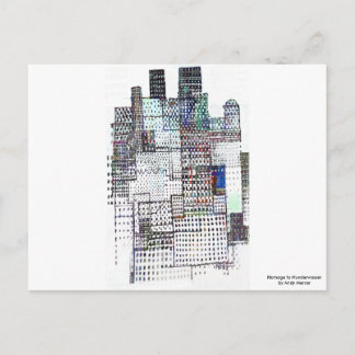 Homage to Hundertwasser Postcard