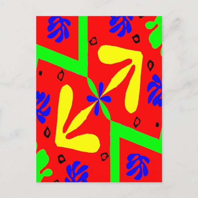 Homage To Matisse Designs Postcard (Front)