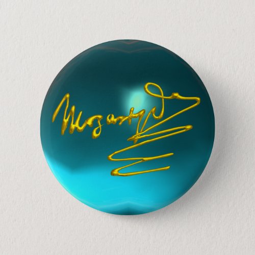 HOMAGE TO MOZARTblue aquamarine Pinback Button