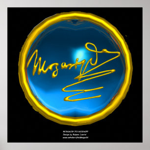 HOMAGE TO MOZART, Blue Sapphire colossal size Poster