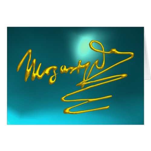 HOMAGE TO MOZARTGold Signature Blue Turquoise Gem