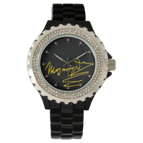 HOMAGE TO MOZART Gold Signature Of Composer Black Watch