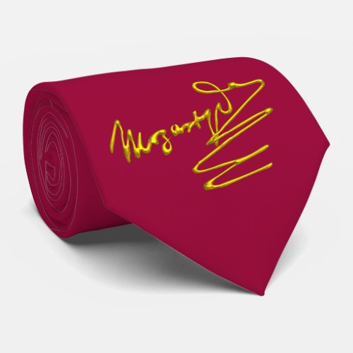 HOMAGE TO MOZART Gold Signature Of Composer Red Tie