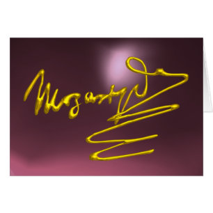 HOMAGE TO MOZART, Pink Purple Amethyst Cards
