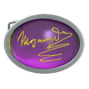 HOMAGE TO MOZART ,Purple Amethsyt Gemstone Belt Buckle
