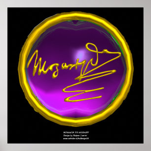 HOMAGE TO MOZART, Purple Amethyst colossal size Poster