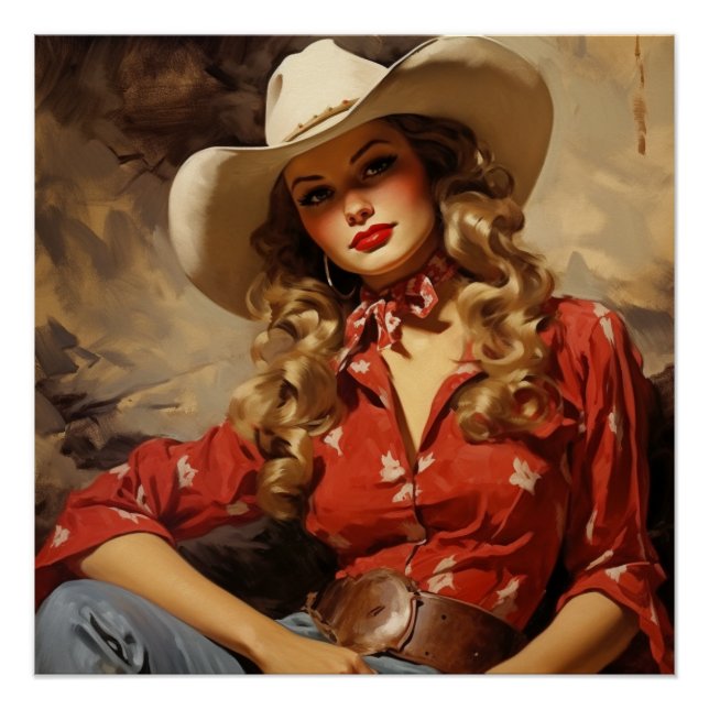 Homage to Old West Glamour: Wild West Whispers Poster (Front)
