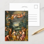 Homage to the Goddess Flora, A Feast of the Gods Postcard