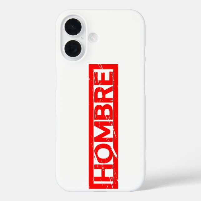 Hombre Stamp Case-Mate iPhone Case (Back)