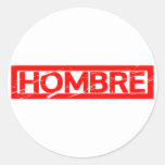 Hombre Stamp Classic Round Sticker