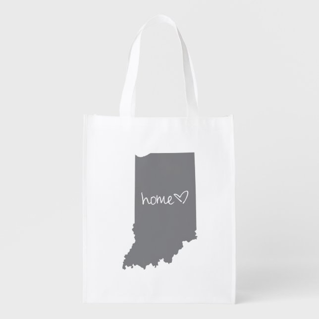 Home <3 Indiana Grocery Bag (Front)