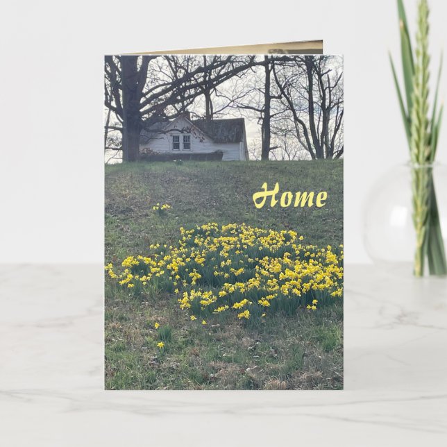 home, 5" x 7" Folded Greeting Card (Front)