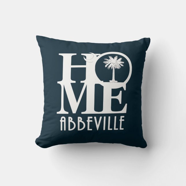 HOME Abbeville South Carolina Throw Pillow (Front)