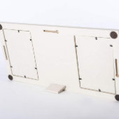 Home Again Ivory Memorial Double Picture Frame (Back)