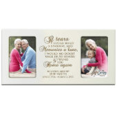 Home Again Ivory Memorial Double Picture Frame (Front)