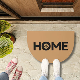 Home Airplane Minimalist Housewarming Welcome Doormat