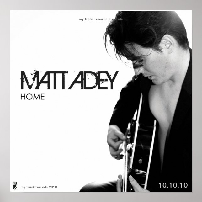 'HOME'  ALBUM COVER MATT ADEY POSTER (Front)