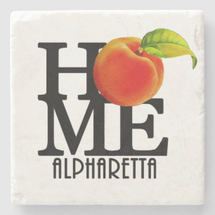 HOME Alpharetta Georgia Stone Coaster