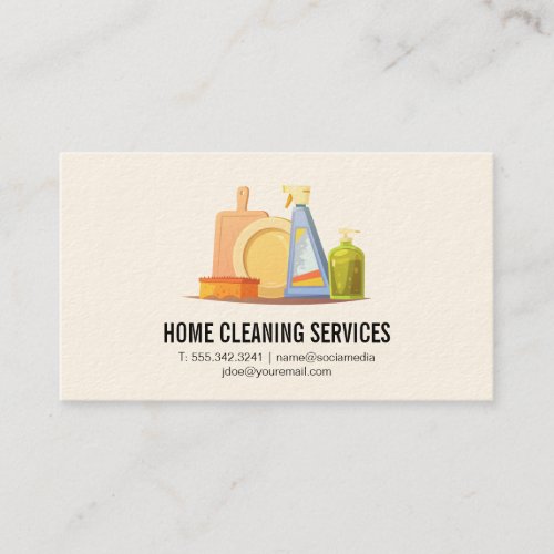 Home and Business Cleaning Business Card