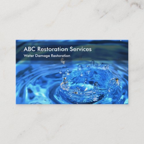 Home And Business Restoration Services Business Card