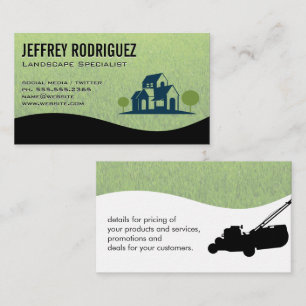 Home and Landscape Trees Grass Business Card
