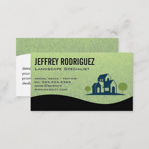 Home and Landscape Trees  Grass Business Card