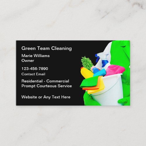 Home And Office Cleaning Professional Business Card
