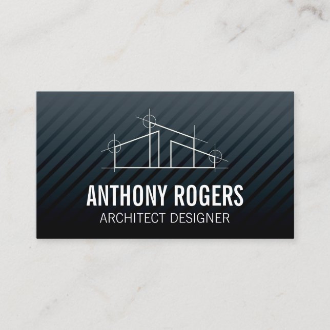 Home Architect Logo Business Card (Front)