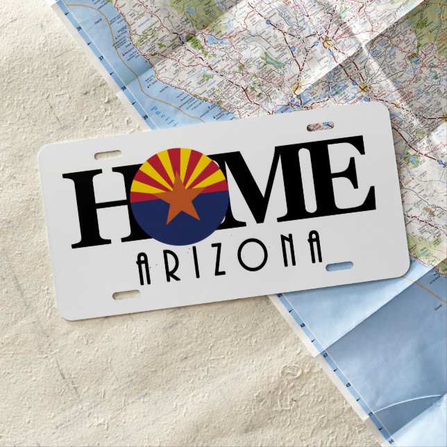 HOME Arizona License Plate (In Situ)